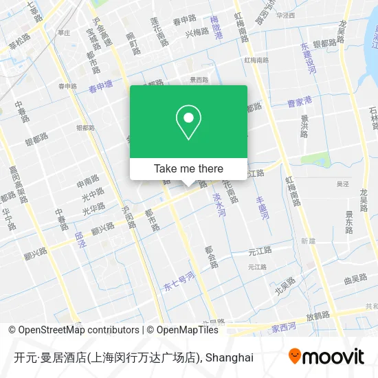 开元·曼居酒店(上海闵行万达广场店) map