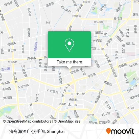 上海粤海酒店-洗手间 map