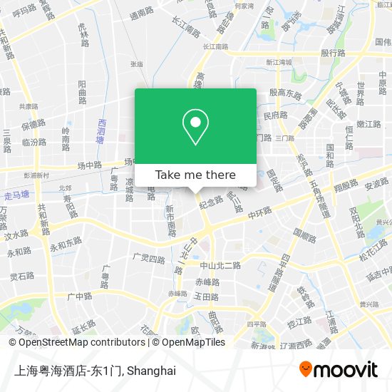 上海粤海酒店-东1门 map