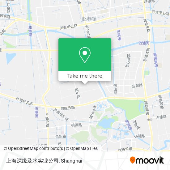 上海深缘及水实业公司 map