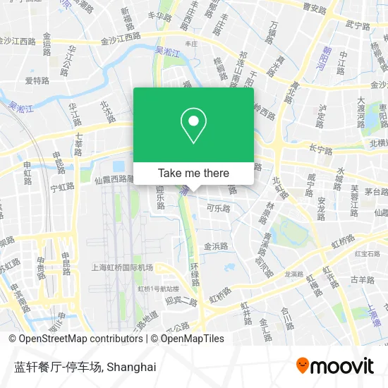 蓝轩餐厅-停车场 map