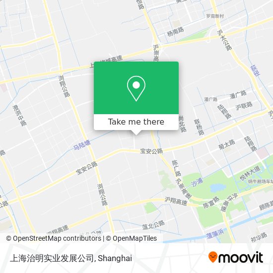 上海治明实业发展公司 map