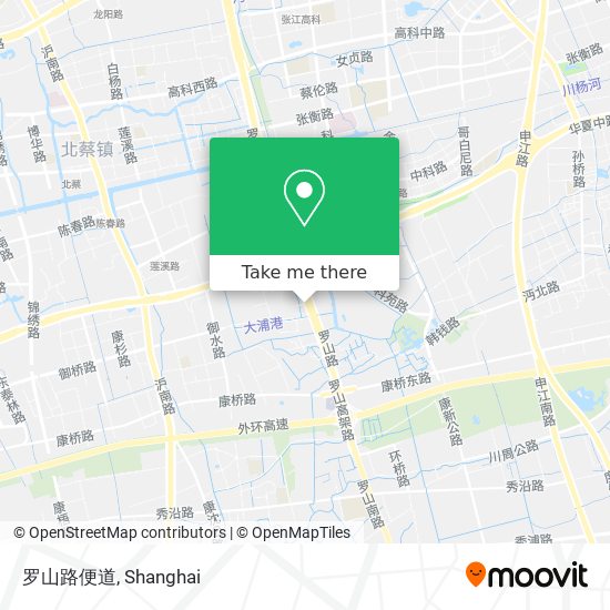 罗山路便道 map