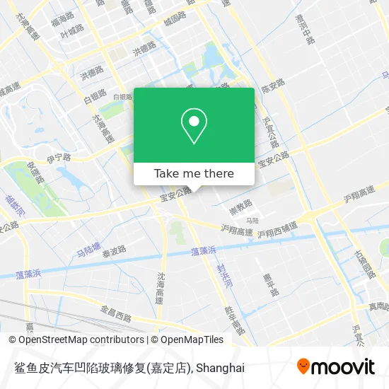 鲨鱼皮汽车凹陷玻璃修复(嘉定店) map