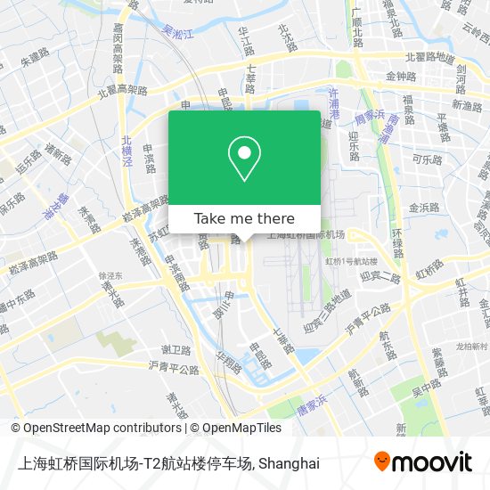 上海虹桥国际机场-T2航站楼停车场 map