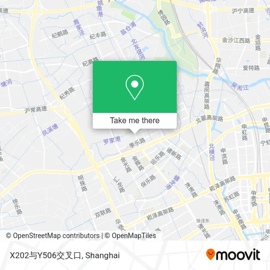 X202与Y506交叉口 map