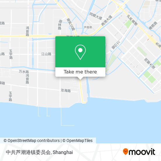 中共芦潮港镇委员会 map