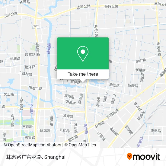 茸惠路广富林路 map