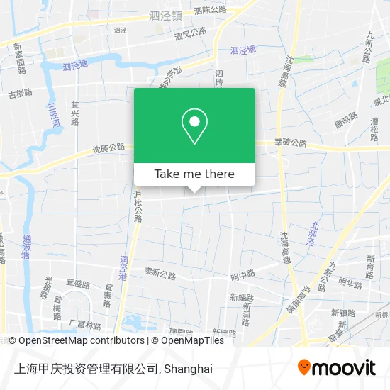 上海甲庆投资管理有限公司 map