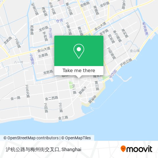 沪杭公路与梅州街交叉口 map