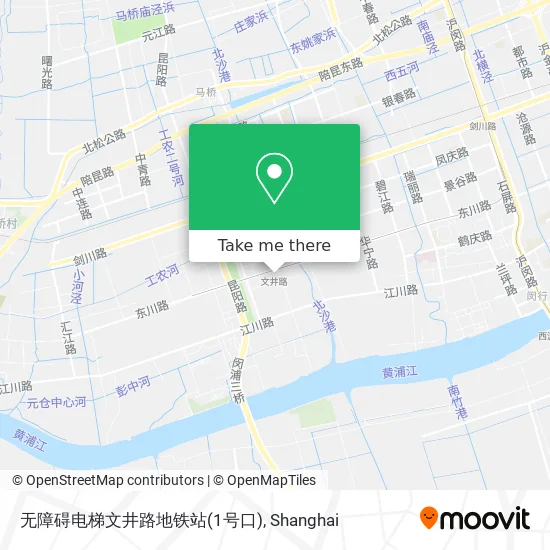 无障碍电梯文井路地铁站(1号口) map