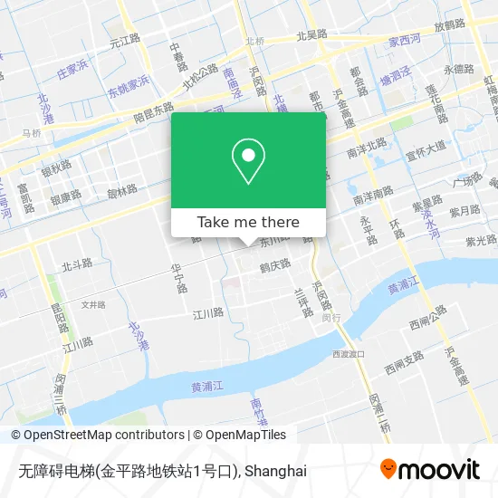无障碍电梯(金平路地铁站1号口) map