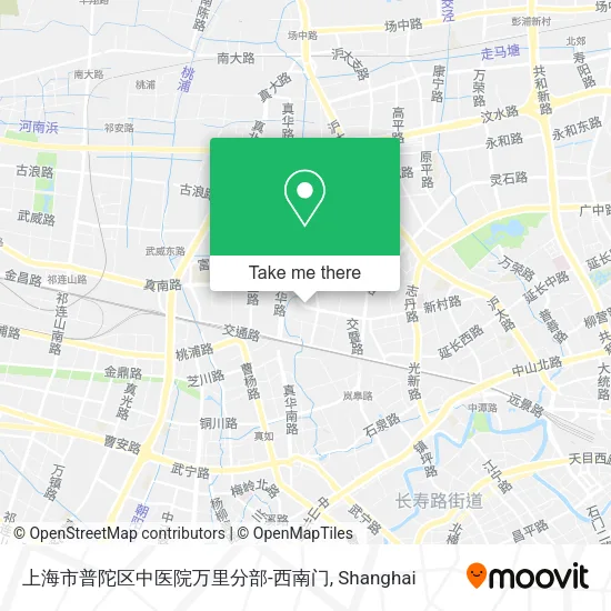 上海市普陀区中医院万里分部-西南门 map