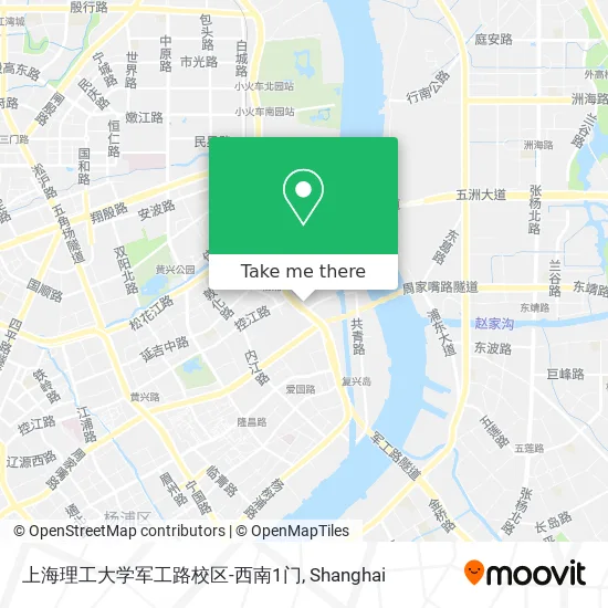 上海理工大学军工路校区-西南1门 map