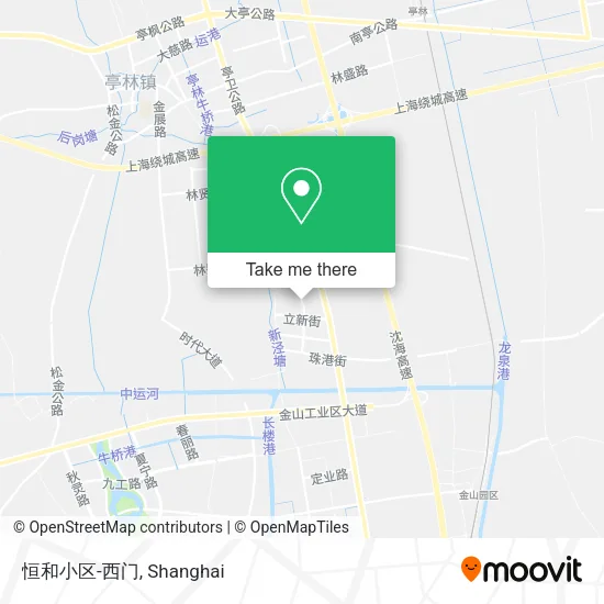 恒和小区-西门 map