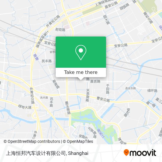 上海恒邦汽车设计有限公司 map