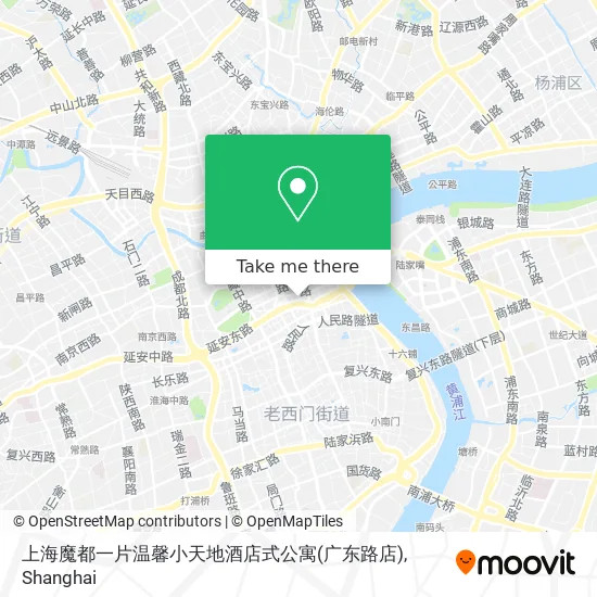 上海魔都一片温馨小天地酒店式公寓(广东路店) map