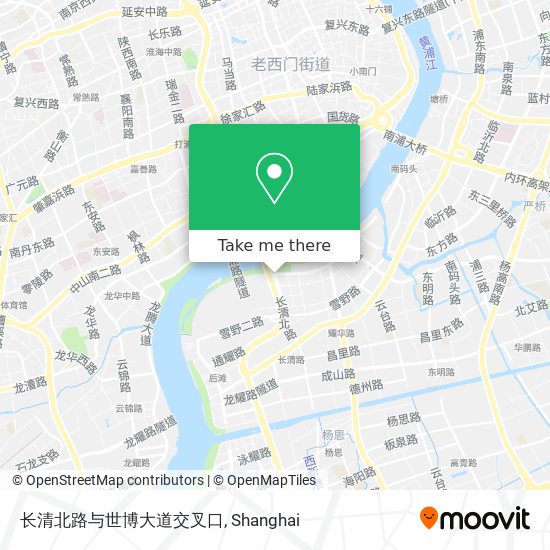 长清北路与世博大道交叉口 map