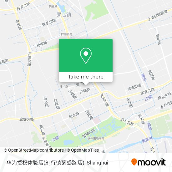 华为授权体验店(刘行镇菊盛路店) map