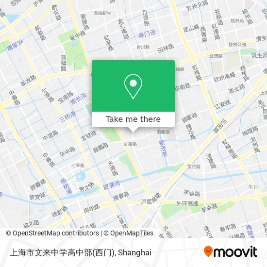 上海市文来中学高中部(西门) map