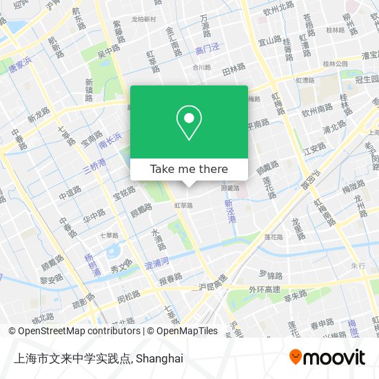 上海市文来中学实践点 map