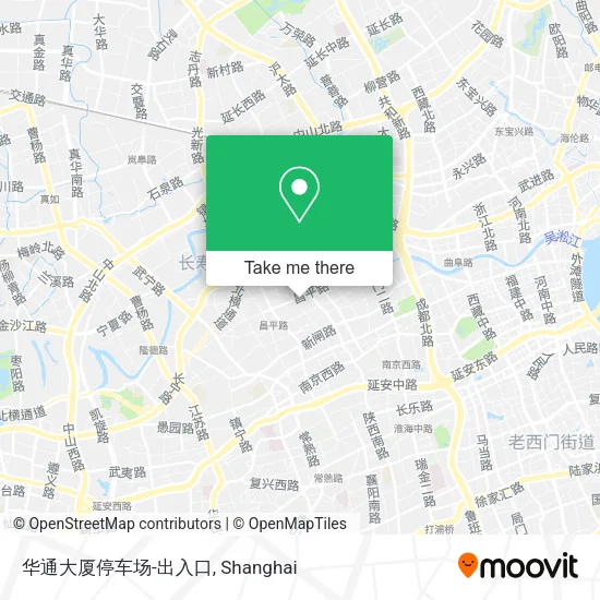 华通大厦停车场-出入口 map