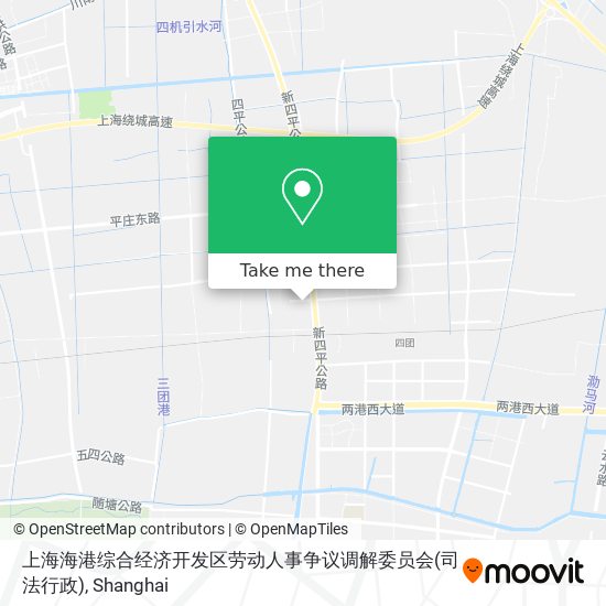 上海海港综合经济开发区劳动人事争议调解委员会(司法行政) map