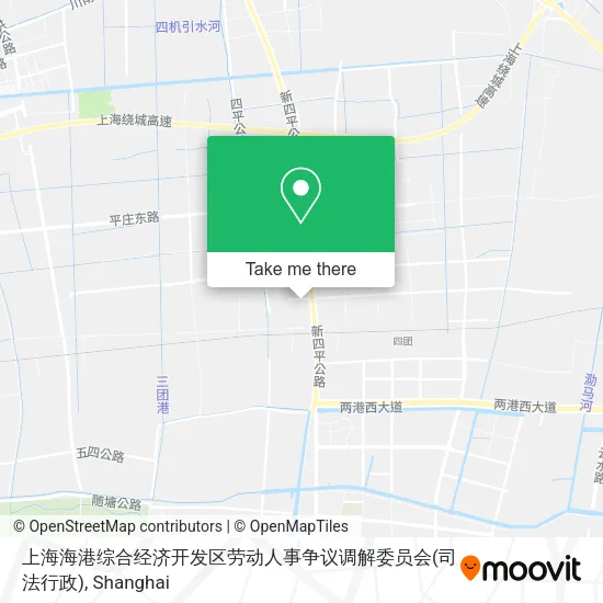 上海海港综合经济开发区劳动人事争议调解委员会(司法行政) map