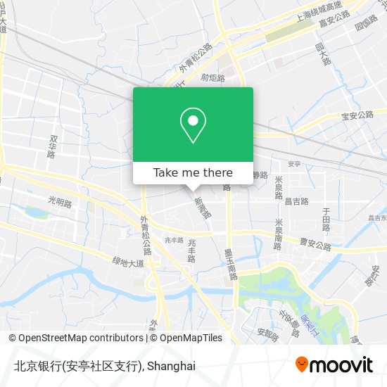 北京银行(安亭社区支行) map