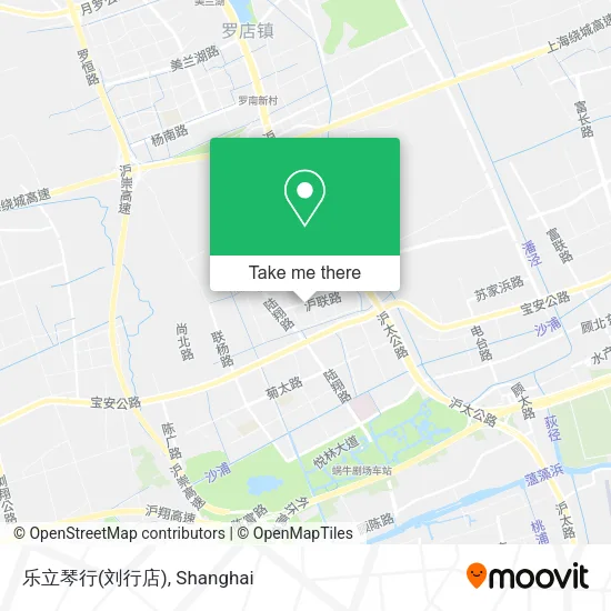 乐立琴行(刘行店) map