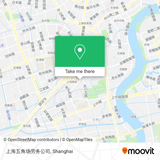 上海五角场劳务公司 map