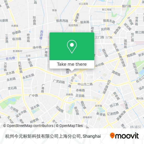 杭州今元标矩科技有限公司上海分公司 map