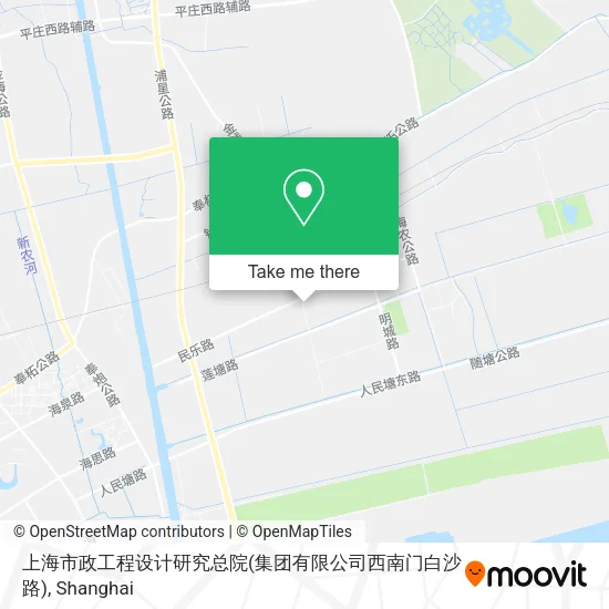 上海市政工程设计研究总院(集团有限公司西南门白沙路) map