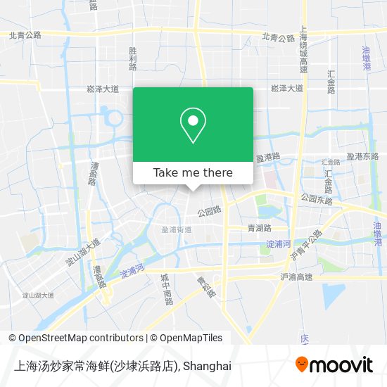 上海汤炒家常海鲜(沙埭浜路店) map