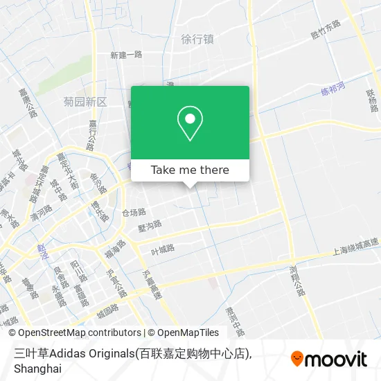三叶草Adidas Originals(百联嘉定购物中心店) map
