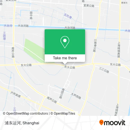 浦东运河 map