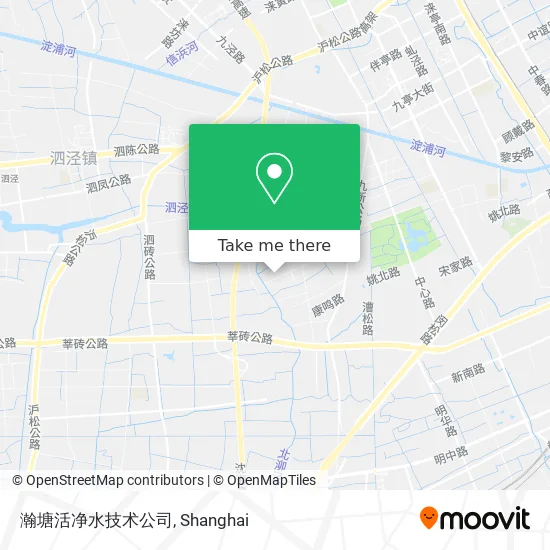 瀚塘活净水技术公司 map