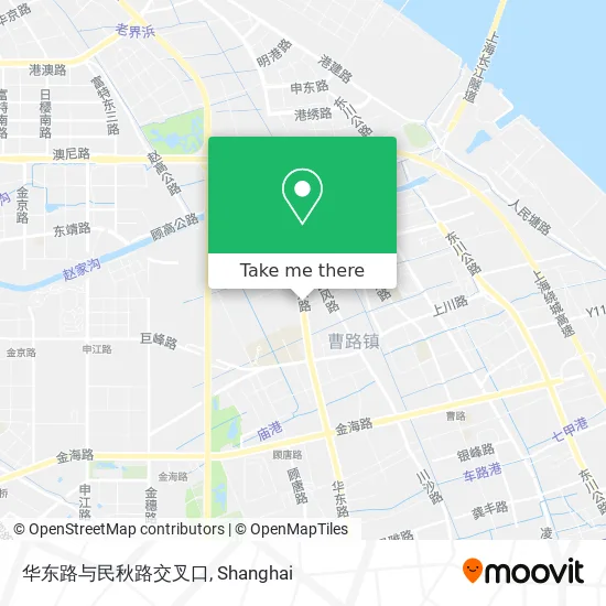 华东路与民秋路交叉口 map