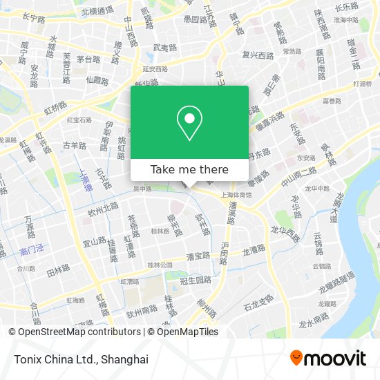 Tonix China Ltd. map