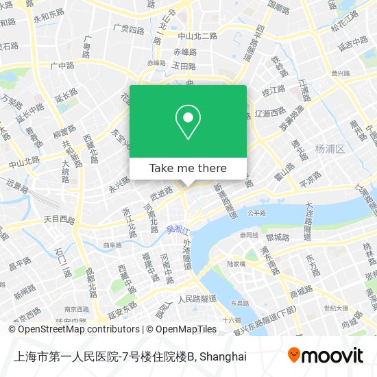 上海市第一人民医院-7号楼住院楼B map