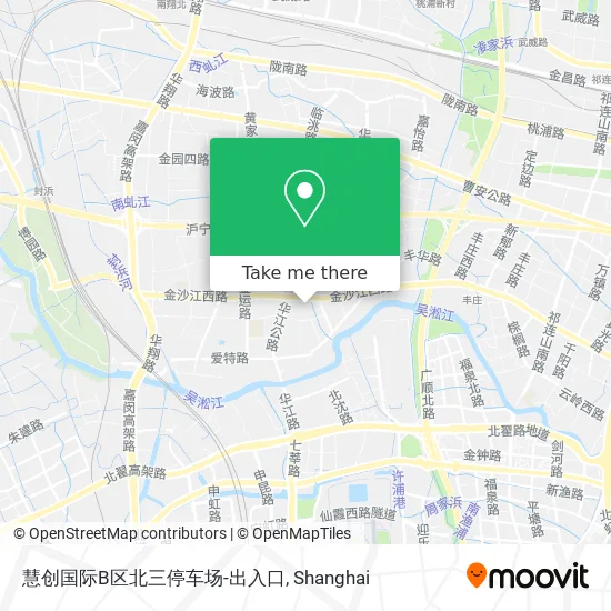 慧创国际B区北三停车场-出入口 map