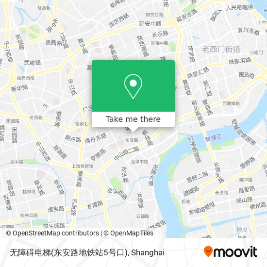 无障碍电梯(东安路地铁站5号口) map