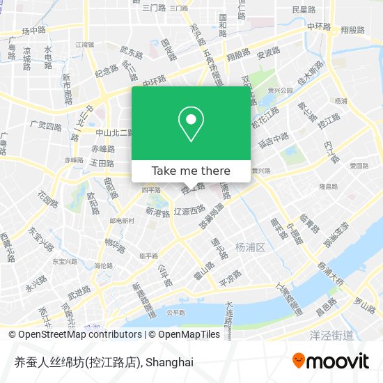养蚕人丝绵坊(控江路店) map