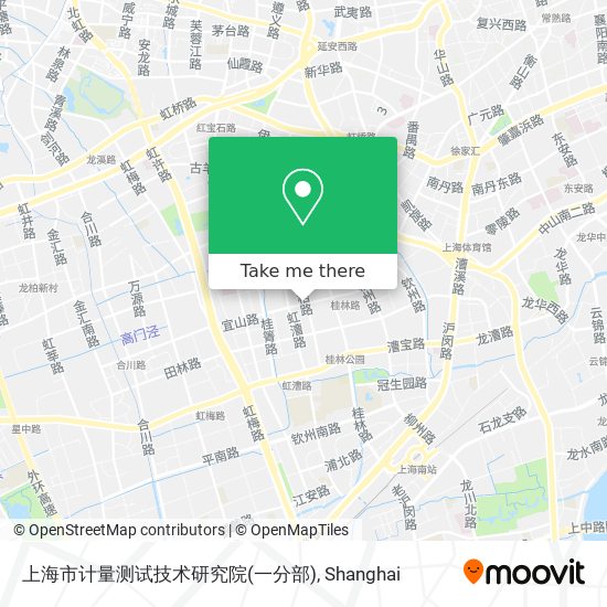 上海市计量测试技术研究院(一分部) map