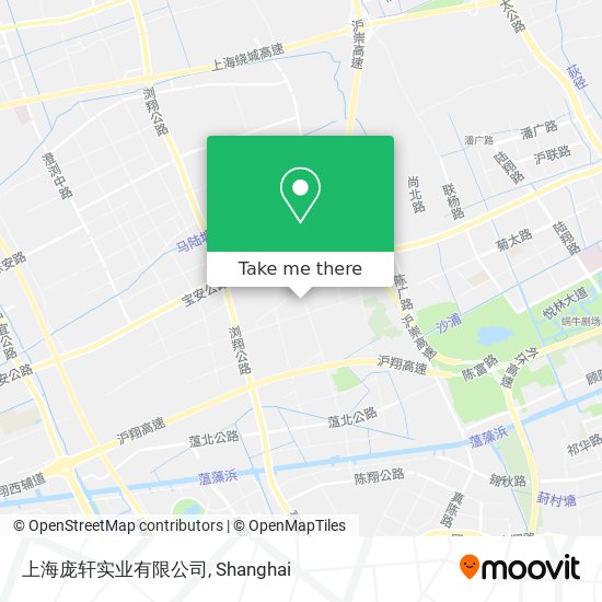 上海庞轩实业有限公司 map