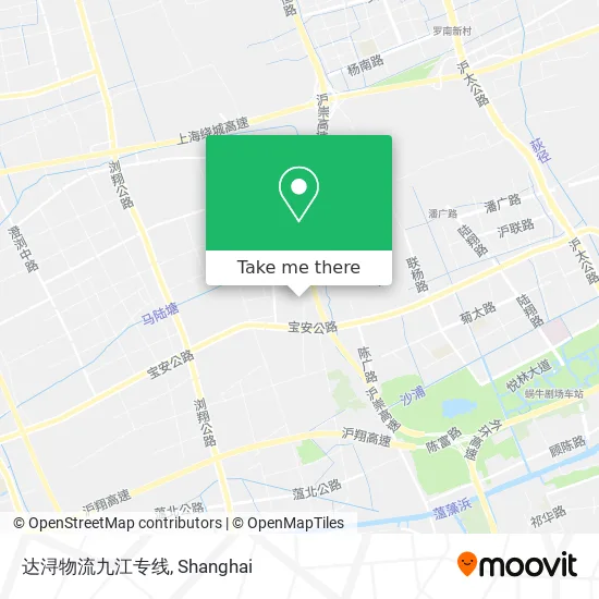 达浔物流九江专线 map