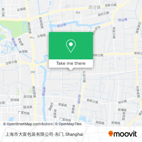 上海市大富包装有限公司-东门 map