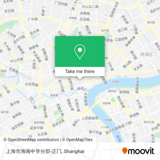 上海市海南中学分部-正门 map