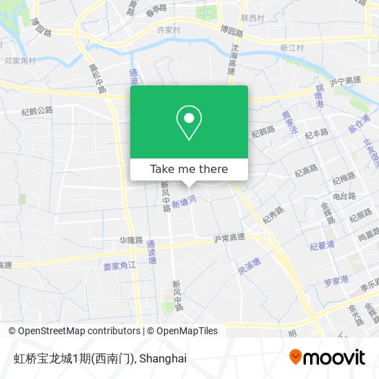 虹桥宝龙城1期(西南门) map