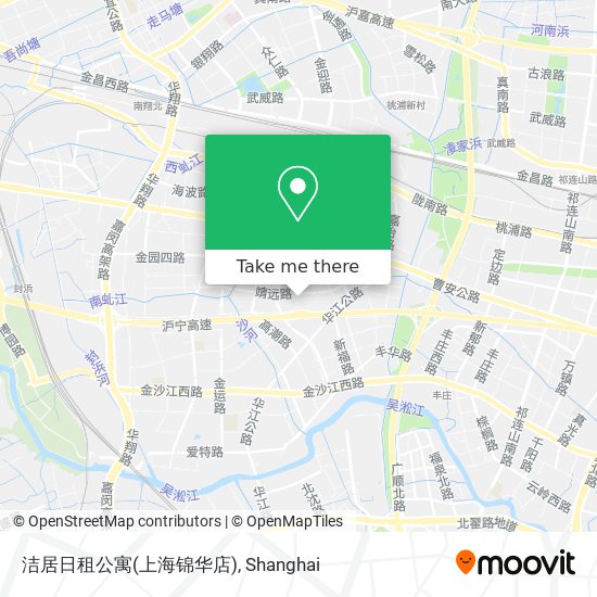 洁居日租公寓(上海锦华店) map